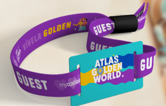 Manilla de ingreso al Atlas Golden World